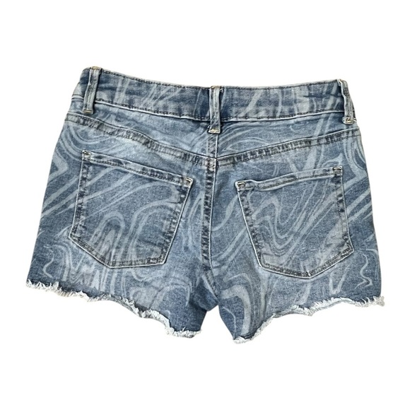 SO Blue Swirl Denim Shorts - Picture 6 of 6